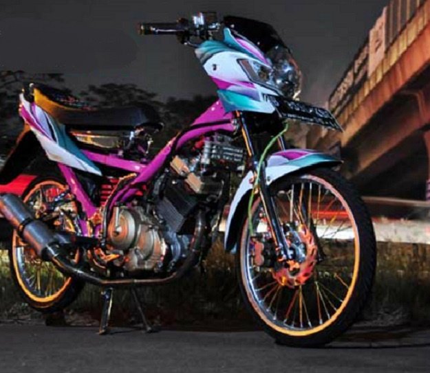 Modifikasi Street Racing Suzuki Satria FU 150, Ingin Tampil Beda