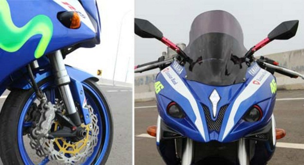 Modifikasi Yamaha YZF-R25 Layaknya Tunggangan Rossi "Livery Movistar"