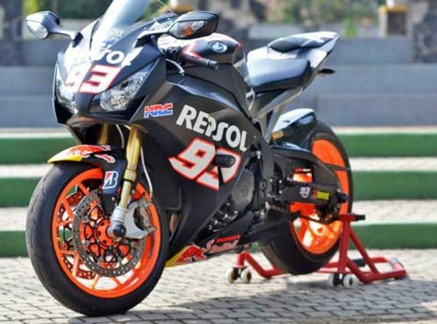 Modifikasi Honda CBR1000RR Untuk Dukungan Sang Idola di MotoGP "Marc Marquez"